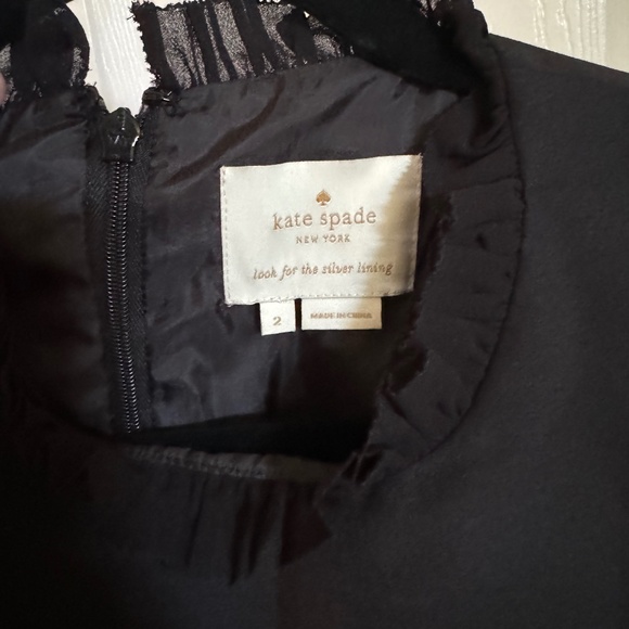 KATE SPADE: fit & flare sleeveless cocktail dress with velvet-bow NEVER WORN - Picture 6 of 7